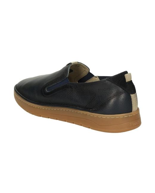 Fluchos Black Loafers for men