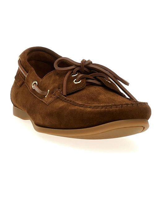Tom Ford Brown Boat Shoes for men