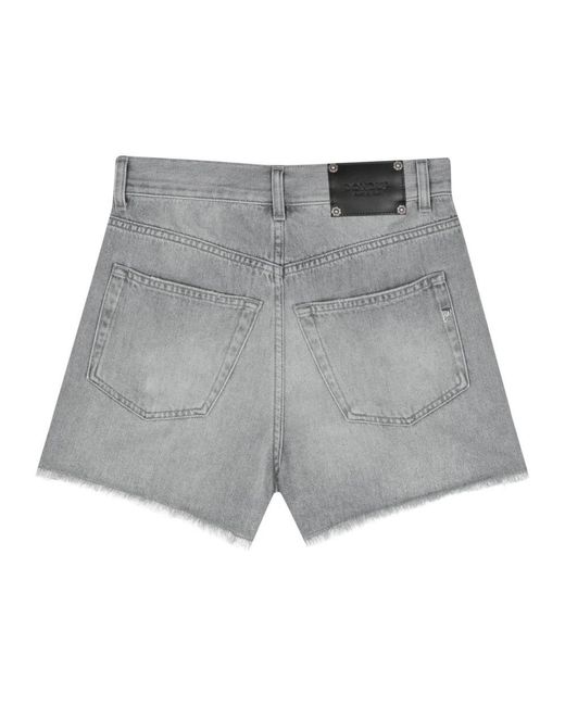 Dondup Gray Denim Shorts