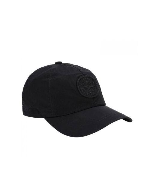 Cappelli neri per uomini di Stone Island in Black da Uomo