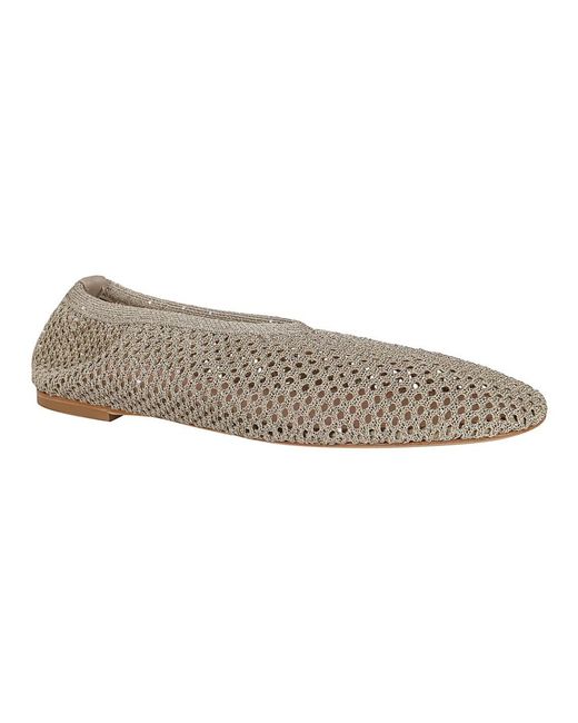 Fabiana Filippi Gray Ballerina Shoes