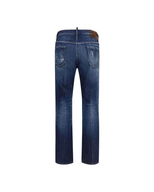 DSquared² Blue Straight Jeans for men