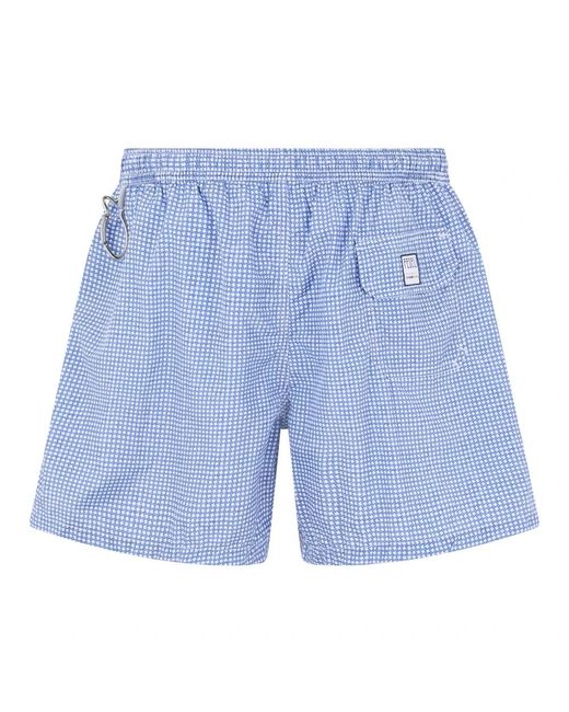Fedeli Beach Shorts in het Blue voor heren