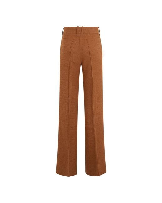 Patou Brown Wide Trousers