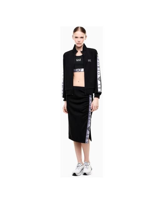 EA7 Black Midi Skirts