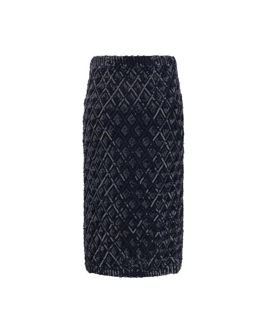 Midi Skirts P.A.R.O.S.H. en coloris Blue