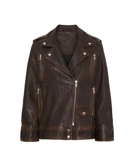 Notyz Brown Leather Jackets
