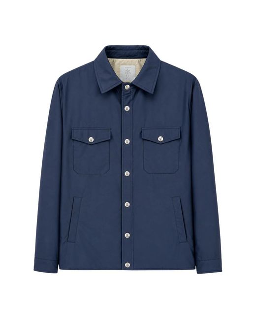 Eleventy Overshirt Imbottita in het Blue voor heren