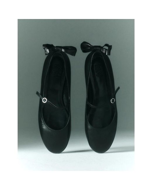 Gia Borghini Black Ballerina Shoes