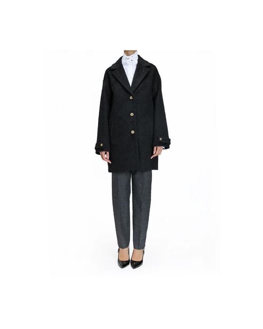 Just Cavalli Blue Single-Breasted Coats