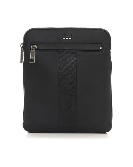 HUGO Black Cross Body Messenger for men