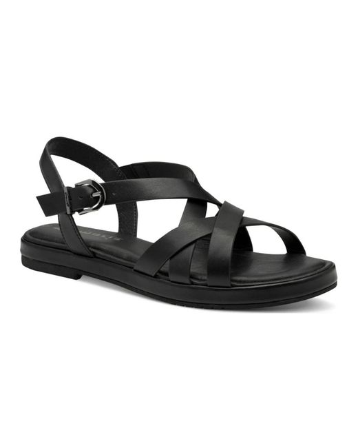 Tamaris Black Flat Sandals