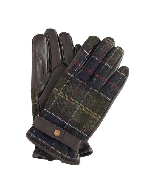 Barbour Accessoires ,Groen ,Wol Tartan Wollen Handschoenen Voor Mannen En Vrouwen in het Gray