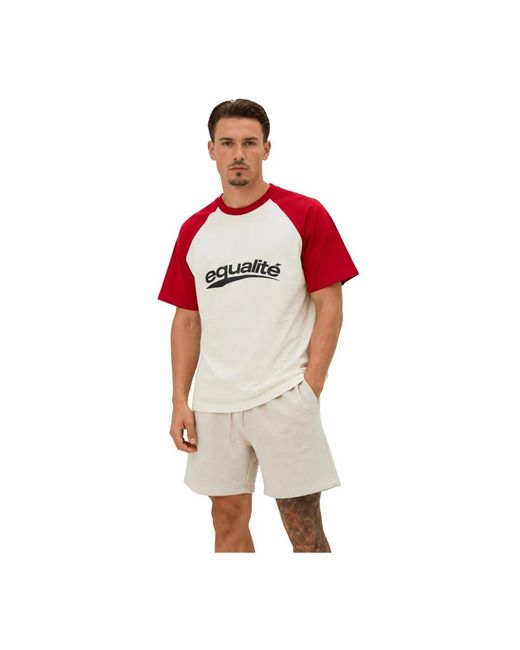 Equalite Axel Oversized Tee in Red für Herren