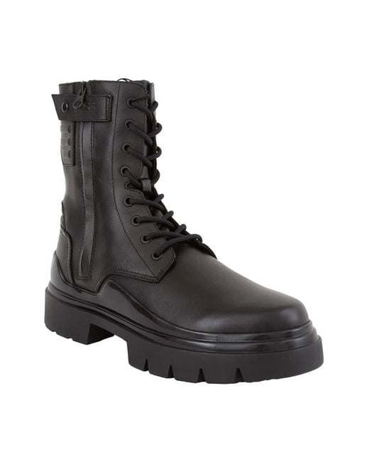 Boss Black Lace-Up Boots for men