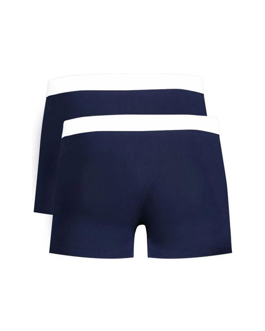 Trussardi Ondergoed ,Blauw ,Katoen Blauwe Katoenen Boxershorts Met Logo in het Blue voor heren