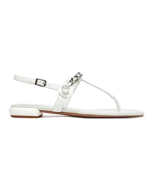 Flat Sandals Miu Miu de color White