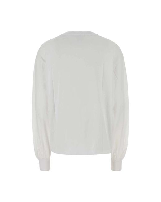 Ganni White Long Sleeve Tops