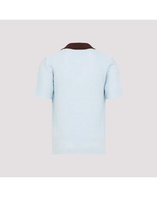 Jil Sander Blue Polo Shirts