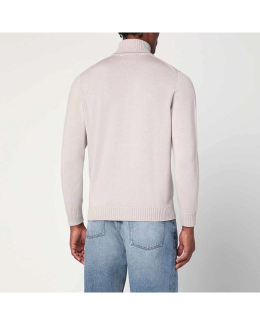 Drumohr Natural Turtlenecks for men