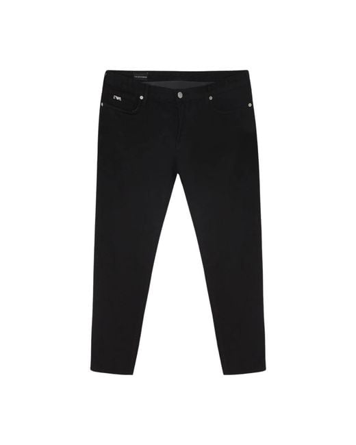 Slim-Fit Jeans Emporio Armani de hombre de color Black