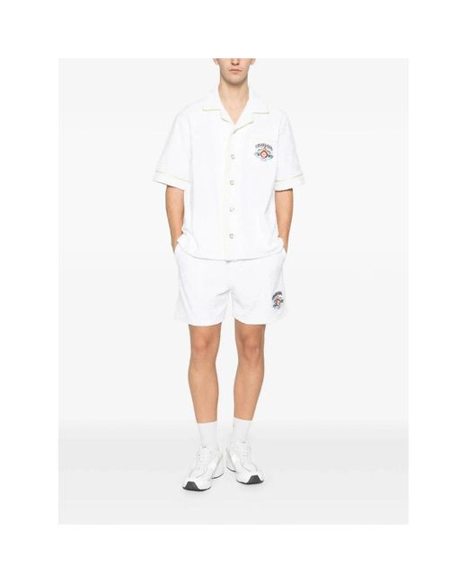 Casablanca White Short Shorts for men