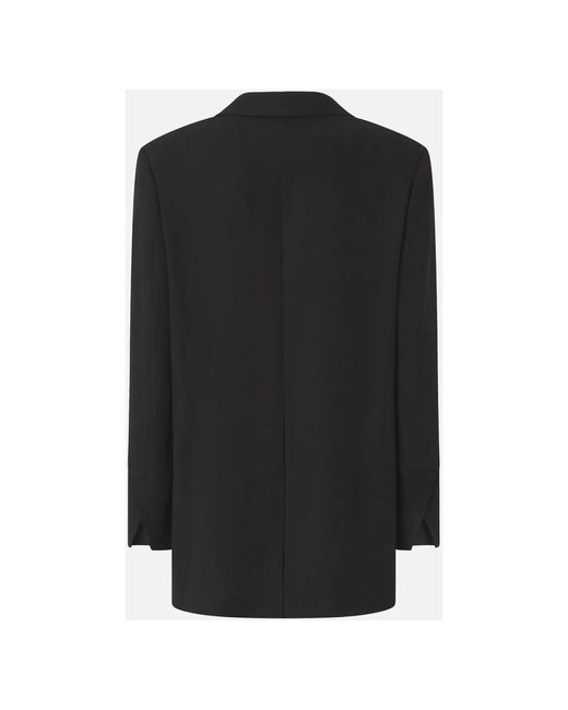 Pinko Jassen ,Zwart ,Polyester Kamut Jacket in het Black