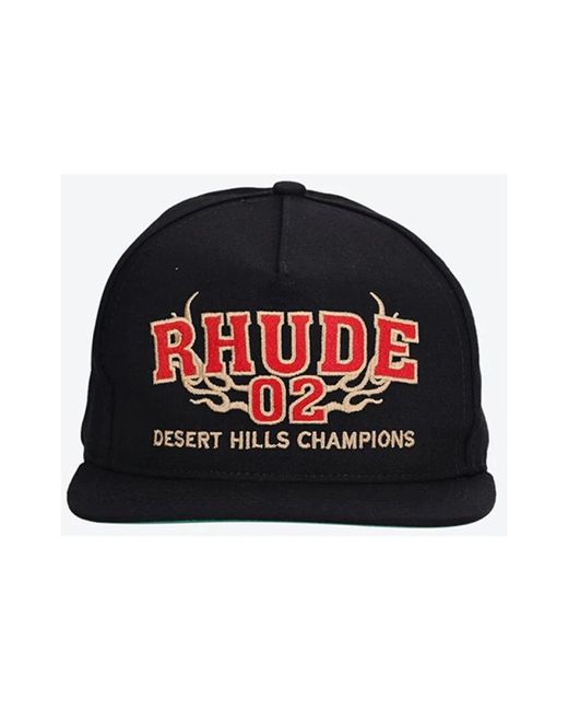 Rhude Black Caps for men