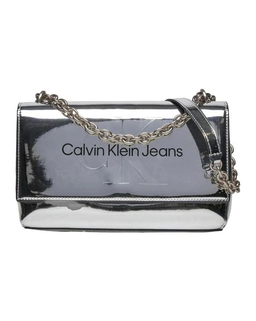 Calvin Klein Gray Shoulder Bags