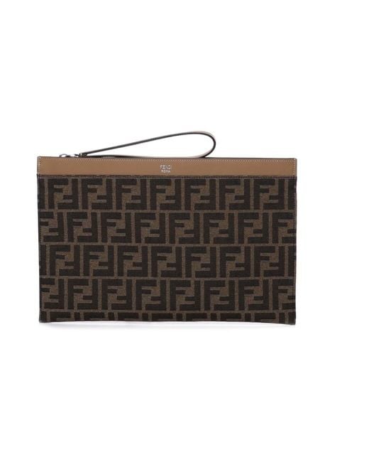 Fendi Black Clutches for men