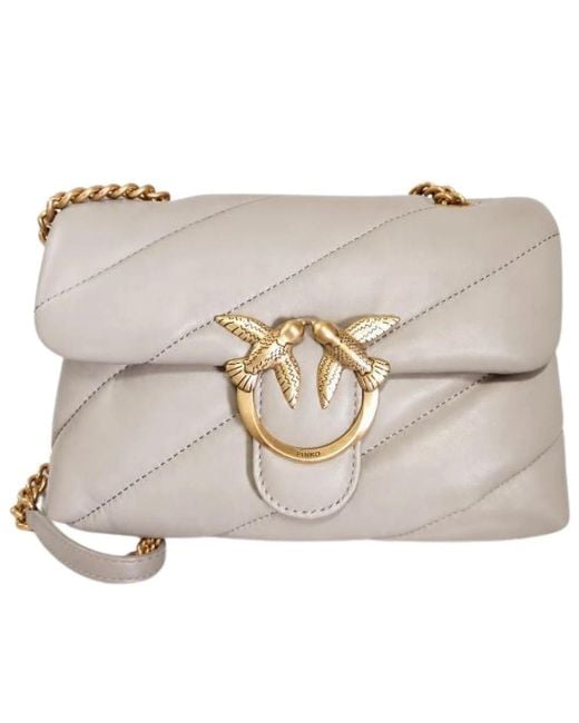 Pinko Natural Shoulder Bags