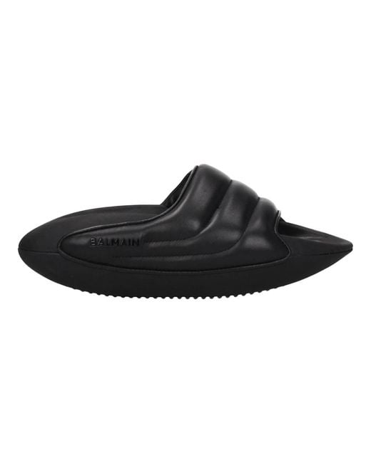 Balmain Black Sliders for men