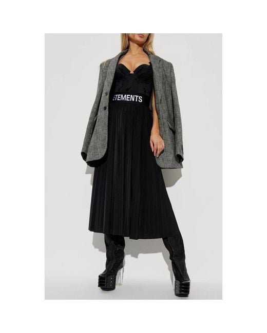 Vetements Black Midi Skirts