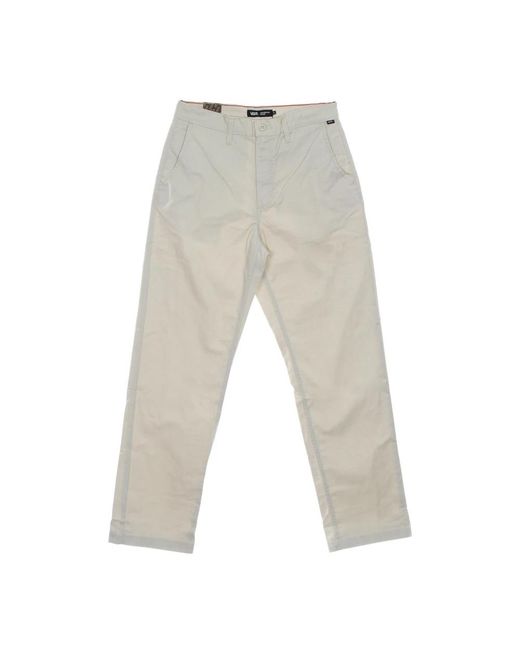 Vans Gray Straight Trousers for men