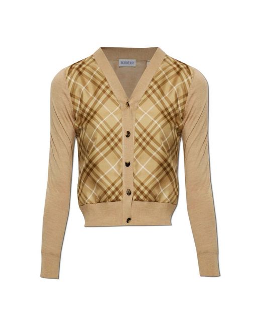 Cardigans Burberry en coloris Natural
