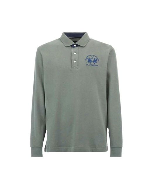 La Martina Klassische Poloshirts Kollektion in Green für Herren