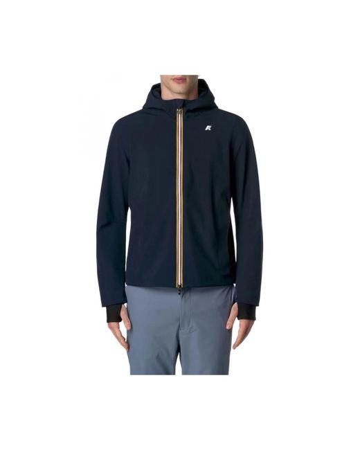K-Way Jassen ,Blauw ,Stijlvolle Blouson Jas in het Blue voor heren