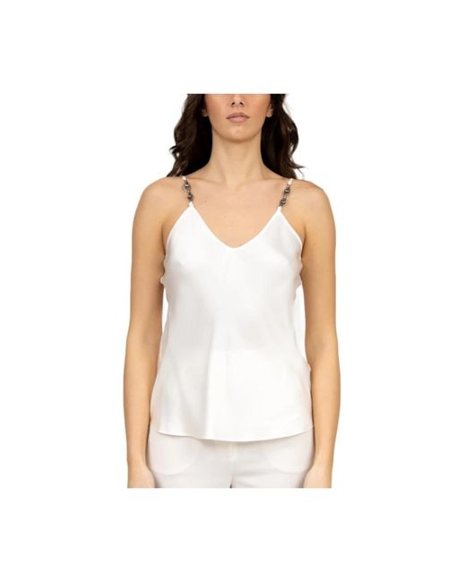 Sleeveless Tops Max Mara de color White