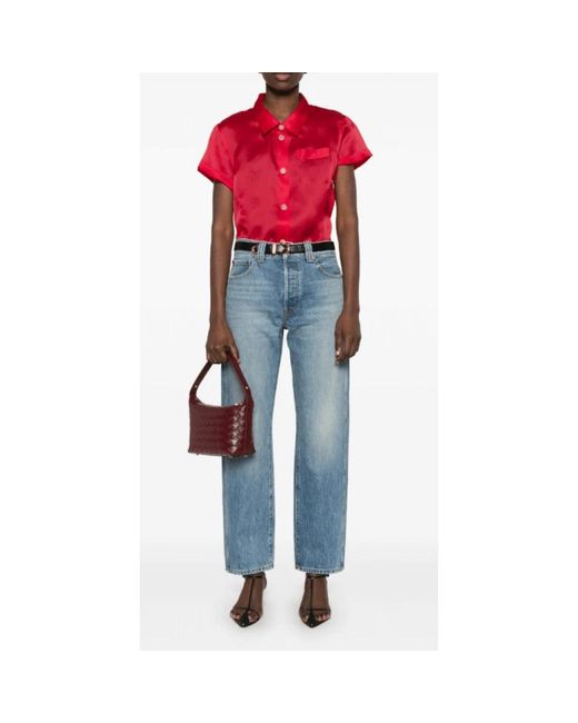 Khaite Blue Straight Fit Jeans