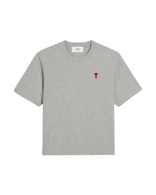 AMI Gray T-Shirts for men