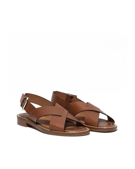 Guglielmo Rotta Brown Flat Sandals