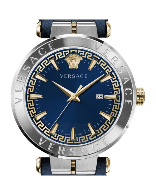 Versace Aion 44 Mm Horloge in het Blue voor heren