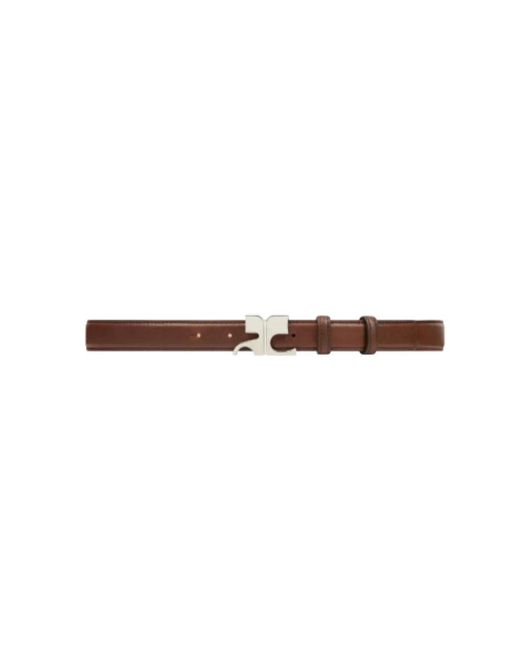 Courreges Brown Belts for men