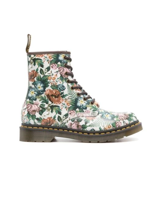 Dr. Martens Green Lace-Up Boots