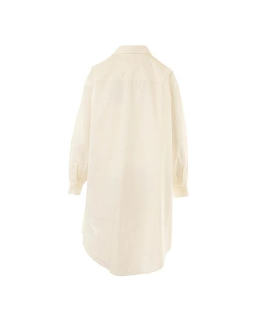 MM6 by Maison Margiela Natural Shirt Dresses