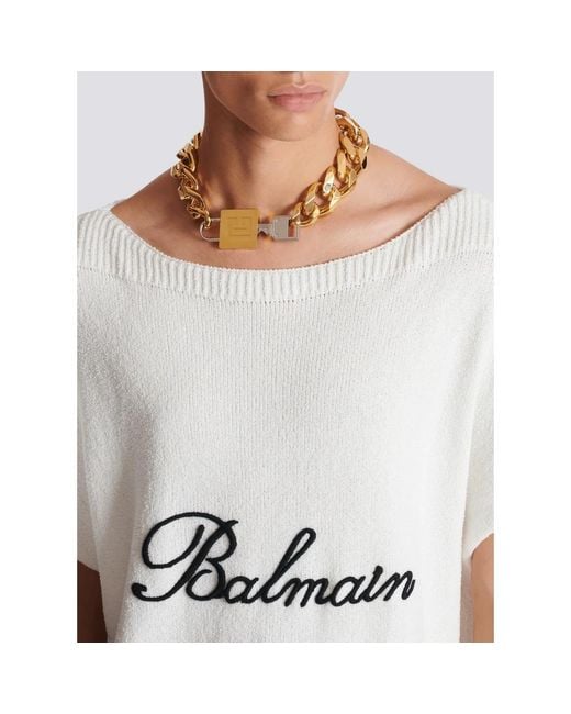 Collana chiave&serratura di Balmain in Metallic da Uomo