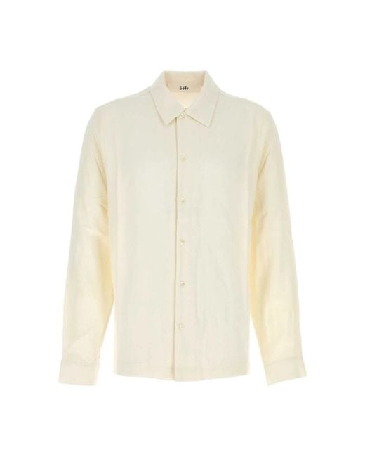 Séfr White Casual Shirts for men