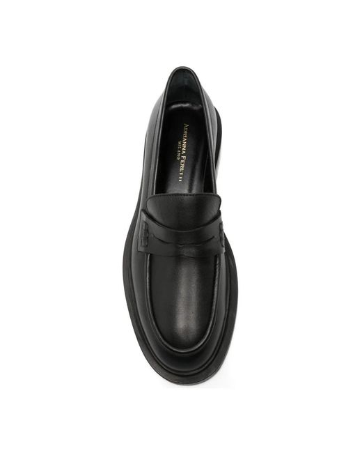 ADRIANNA FERETTI Black Loafers