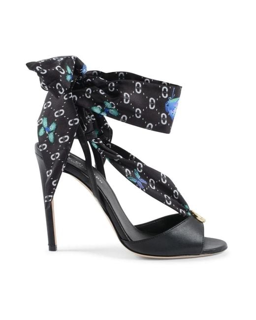 Dee Ocleppo Black High Heel Sandals