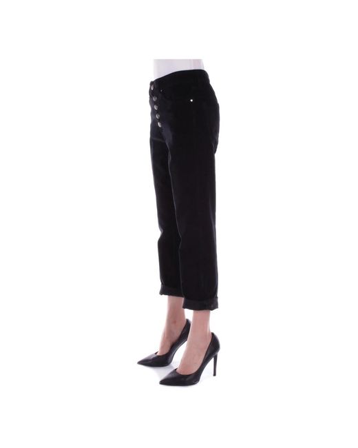 Dondup Black Cropped Trousers
